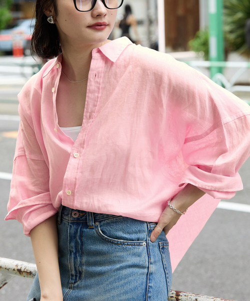 plage Linenシャツ 追加》Linen Short シャツ（シャツ/ブラウス）｜Plage