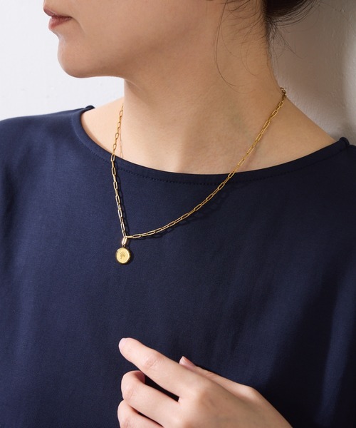 PAPILLONNER（パピヨネ）の「ステンレスコインネックレス（ネックレス・レディース・シルバー/ゴールド・FREE）」の4枚目の写真
