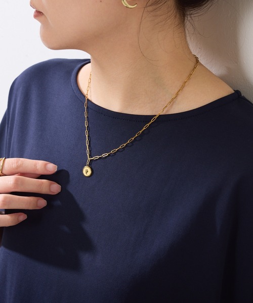 PAPILLONNER（パピヨネ）の「ステンレスコインネックレス（ネックレス・レディース・シルバー/ゴールド・FREE）」の6枚目の写真