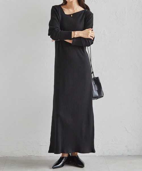 アクネ　　ワンピース ACNE - 【AcneStudios】マルチカラー リブニット マキシ長袖ワンピース