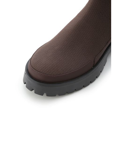 emmi（エミ）の「eco ニットブーツ（ブーツ・レディース・ブラウン/アイボリー/ブラック・22.5/23/23.5/24/24.5/25）」の9枚目の写真