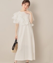 アシメフリルTシャツワンピース