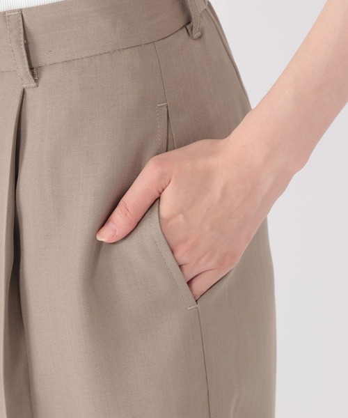 studio CLIP（スタディオクリップ）の「【daily CLIP】サマートラウザーパンツ（スラックス・レディース・チャコール/ベージュ・MEDIUM/LARGE）」の10枚目の写真