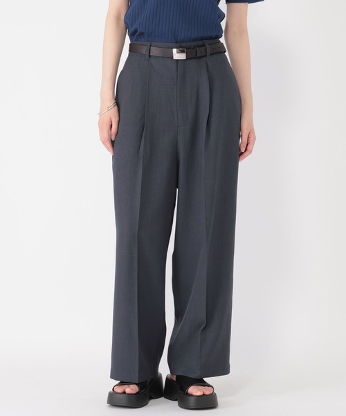 studio CLIP（スタディオクリップ）の「【daily CLIP】サマートラウザーパンツ（スラックス・レディース・チャコール/ベージュ・MEDIUM/LARGE）」の15枚目の写真