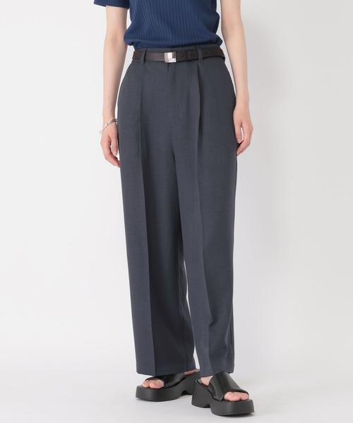 studio CLIP（スタディオクリップ）の「【daily CLIP】サマートラウザーパンツ（スラックス・レディース・チャコール/ベージュ・MEDIUM/LARGE）」の18枚目の写真