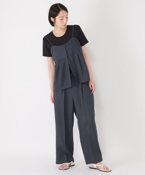 studio CLIP（スタディオクリップ）の「【daily CLIP】サマートラウザーパンツ（スラックス・レディース・チャコール/ベージュ・MEDIUM/LARGE）」の19枚目の写真