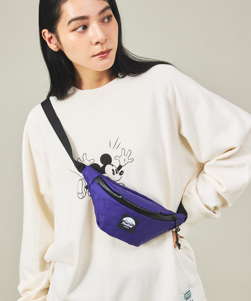 Flowfold(フローフォールド)の「【Flowfold/フローフォールド】FANNY PACK_SMALL/ファニーバッグ/ウエストポーチ(ボディバッグ/ウエストポーチ・メンズ・ブラック/パープル/ダークベージュ/ホワイト・フリー)」の4枚目の写真
