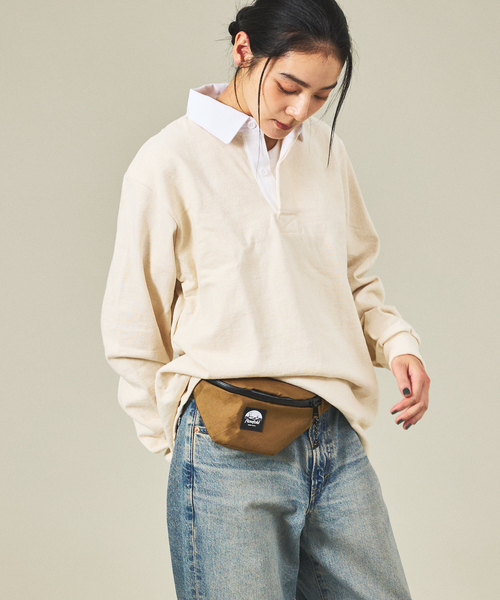 Flowfold(フローフォールド)の「【Flowfold/フローフォールド】FANNY PACK_SMALL/ファニーバッグ/ウエストポーチ(ボディバッグ/ウエストポーチ・メンズ・ブラック/パープル/ダークベージュ/ホワイト・フリー)」の8枚目の写真