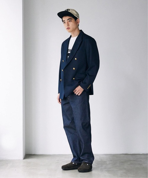 JOURNAL STANDARD（ジャーナルスタンダード）の「TWツイル Wブレストブレザー（テーラードジャケット・メンズ・ネイビー・LARGE/MEDIUM/SMALL）」の3枚目の写真