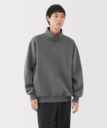 紳士　ハーフジップスウェットシャツ