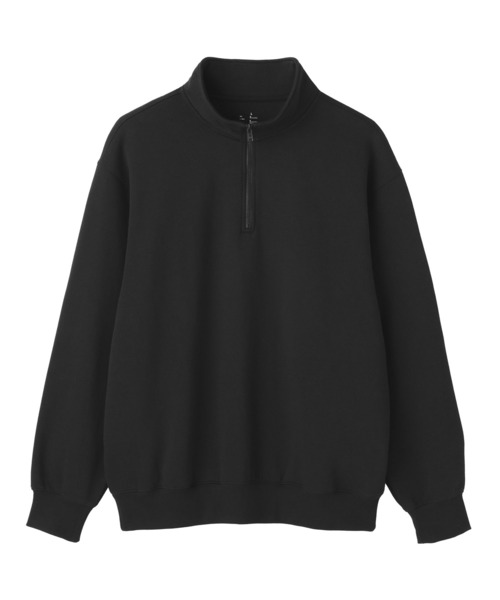 無印良品（ムジルシリョウヒン）の「紳士　ハーフジップスウェットシャツ（スウェット・メンズ・ブラック/カーキ/チャコールグレー/グレー・S/XL/L/M/XXL）」の21枚目の写真