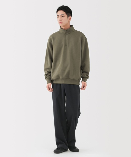 紳士 ハーフジップスウェットシャツ（スウェット）｜無印良品（ムジル