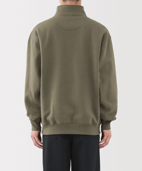 無印良品（ムジルシリョウヒン）の「紳士　ハーフジップスウェットシャツ（スウェット・メンズ・ブラック/カーキ/チャコールグレー/グレー・S/XL/L/M/XXL）」の8枚目の写真