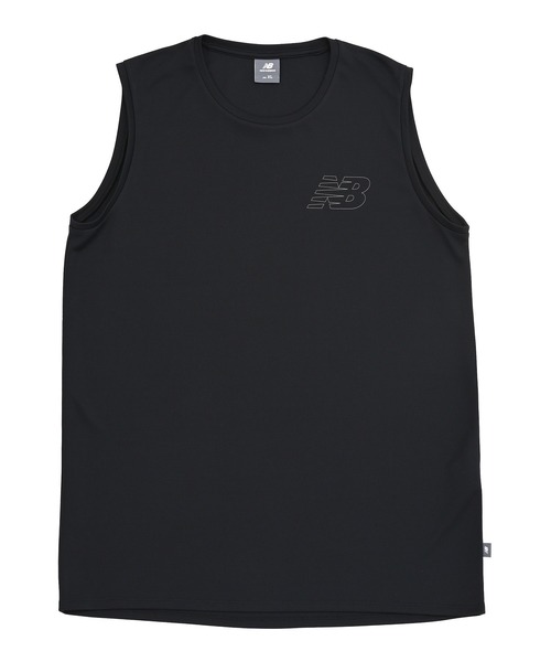 NEW BALANCE(ニューバランス)の「ファンクショナルスリーブレスシャツ(Tシャツ/カットソー・メンズ・ブラック・LARGE/X-LARGE/SMALL/MEDIUM)」の4枚目の写真