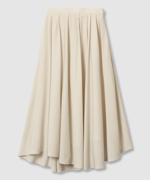 allureville（アルアバイル）の「タイプライターイレギュラーヘムスカート（スカート・レディース・ベージュ/パープル/ネイビー・1/2）」の2枚目の写真