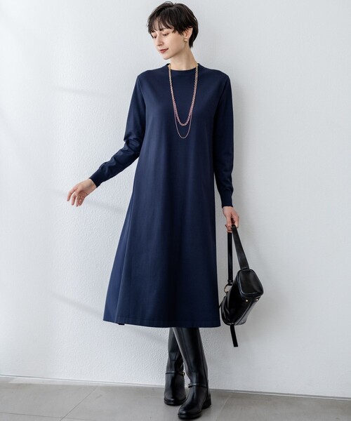 セール】【洗える/吊り干しOK】ヴィスコースストレッチ バックデザイン