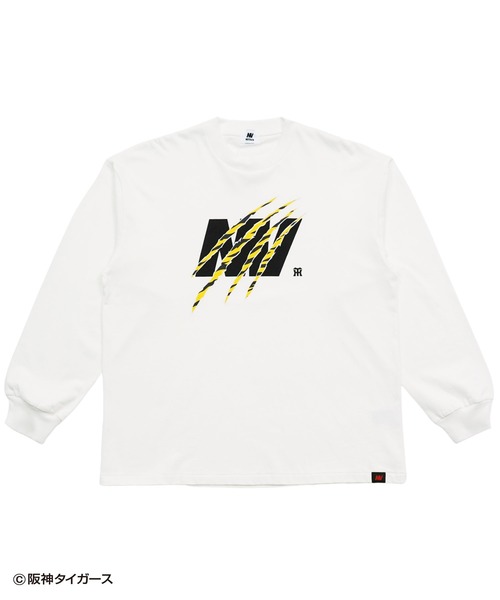 NOSTALVIA(ノスタルヴィア)の「阪神タイガース × NOSTALVIA ノスタルヴィア Tigers Claw / タイガースクロー ロンT(Tシャツ/カットソー・メンズ・ホワイト/ブラック・SMALL/X-LARGE/LARGE/MEDIUM)」の1枚目の写真