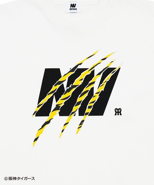 NOSTALVIA(ノスタルヴィア)の「阪神タイガース × NOSTALVIA ノスタルヴィア Tigers Claw / タイガースクロー ロンT(Tシャツ/カットソー・メンズ・ホワイト/ブラック・SMALL/X-LARGE/LARGE/MEDIUM)」の5枚目の写真