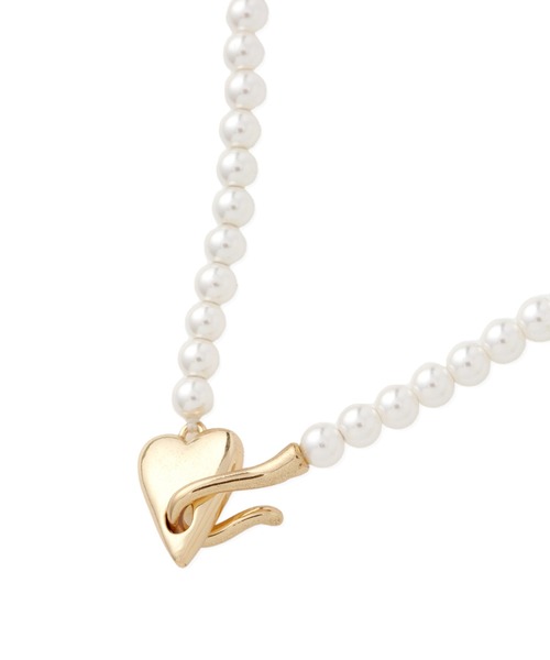 VIS（ビス）の「ハートフックネックレス（ネックレス・レディース・ゴールド/シルバー・FREE）」の8枚目の写真