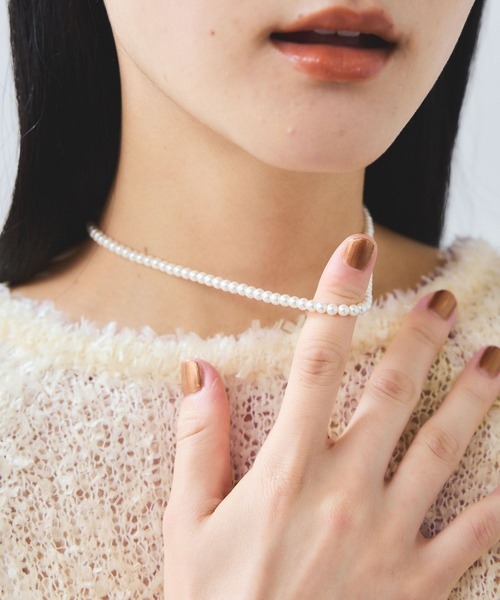 VIS（ビス）の「ハートフックネックレス（ネックレス・レディース・ゴールド/シルバー・FREE）」の12枚目の写真