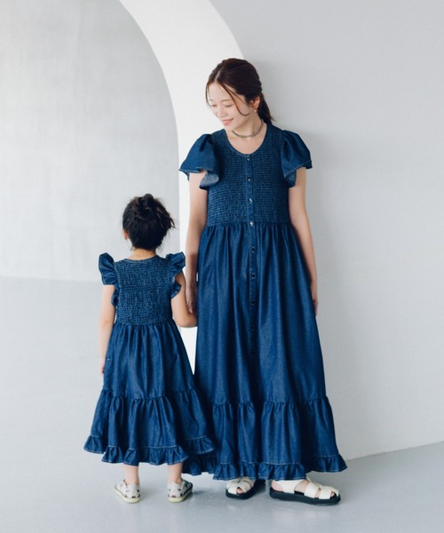 URBAN RESEARCH Sonny Label 半袖ワンピース ブルー　青 URBAN RESEARCH Sonny Label（アーバンリサーチサニーレーベル