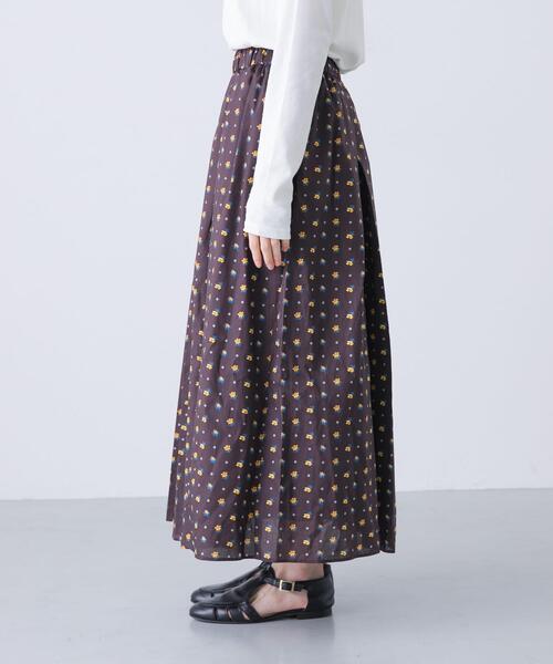 かぐれ（カグレ）の「リバティプリントスカート（スカート・レディース・ブラック系その他/ピンク系その他/グレー系その他/グリーン系その他・FREE）」の6枚目の写真