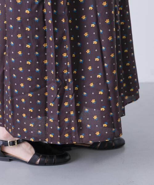 かぐれ（カグレ）の「リバティプリントスカート（スカート・レディース・ブラック系その他/ピンク系その他/グレー系その他/グリーン系その他・FREE）」の10枚目の写真