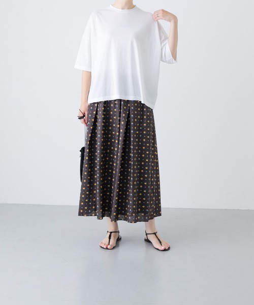 完売　24SS✨ かぐれ　リバティプリントスカート　ウエストゴム　洗える リバティプリントスカート（スカート）｜かぐれ（カグレ）の
