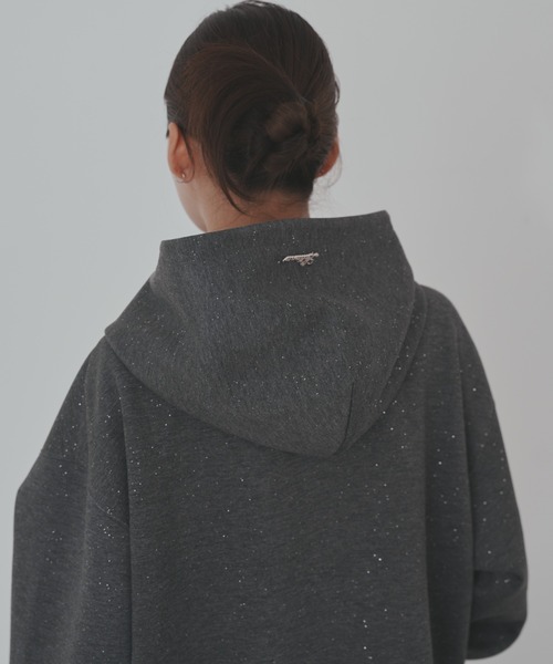 Lallana（ララーナ）の「Lame pullovers hoodie / ラメプルオーバー