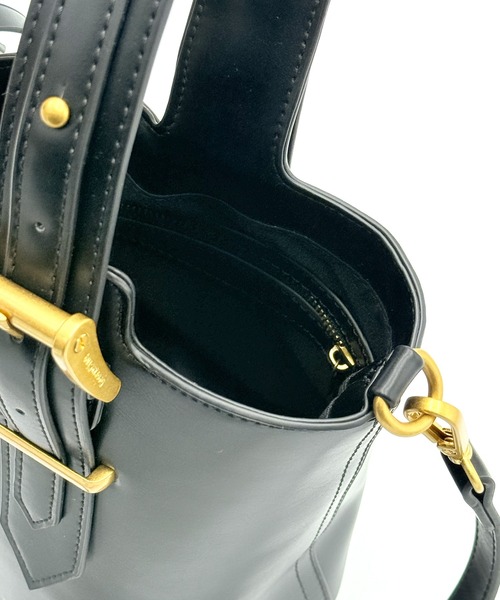 DRAW（ドロー）の「DRAW(ドロー) /ベルテッド バケット バッグ スモール（ショルダーバッグ・レディース・ブラック系/ブラック系1・FREE）」の4枚目の写真