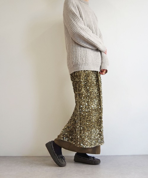 Minnetonka（ミネトンカ）の「MINNETONKA（ミネトンカ） / ファースエードモカシン PILE LINED CALLY SLIPPERS（スリッポン・レディース・ネイビー/グレー/ブラック/ベージュ/チョコ/ストーン・7/6/9/8/5）」の16枚目の写真