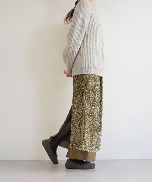 Minnetonka（ミネトンカ）の「MINNETONKA（ミネトンカ） / ファースエードモカシン PILE LINED CALLY SLIPPERS（スリッポン・レディース・ネイビー/グレー/ブラック/ベージュ/チョコ/ストーン・7/6/9/8/5）」の17枚目の写真