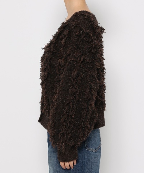 LOWRYS FARM(ローリーズファーム)の「ラメフリンジ2WAYカーディガン 583264(カーディガン/ボレロ・レディース・ブラック/ベージュ/グレー/ブラウン・FREE)」の16枚目の写真