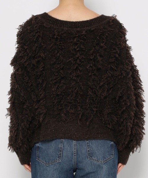 セール】ラメフリンジ2WAYカーディガン 583264（カーディガン/ボレロ