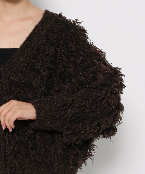 LOWRYS FARM(ローリーズファーム)の「ラメフリンジ2WAYカーディガン 583264(カーディガン/ボレロ・レディース・ブラック/ベージュ/グレー/ブラウン・FREE)」の20枚目の写真