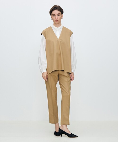 TOMORROWLAND collection（トゥモローランドコレクション）の「スーパーウールウィーブ ペンシルパンツ（その他パンツ・レディース・ブラウン/キャメル/チャコールグレー/ネイビー・36/34/32）」の16枚目の写真