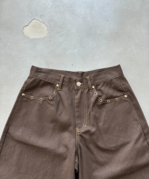 SHAGGIE（シャギー）の「アイレットルーズバギーパンツ（その他パンツ・レディース・グレー/ブラウン・SMALL/MEDIUM）」の12枚目の写真
