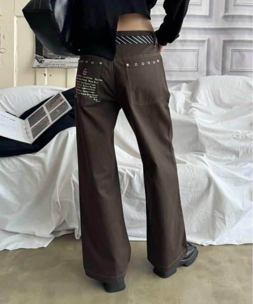 SHAGGIE（シャギー）の「アイレットルーズバギーパンツ（その他パンツ・レディース・グレー/ブラウン・SMALL/MEDIUM）」の16枚目の写真