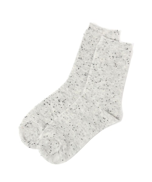 BAYFLOW（ベイフロー）の「カラーネップMIXソックス（ソックス/靴下・レディース・ピンク/サックスブルー/オフホワイト/グレー・FREE）」の3枚目の写真