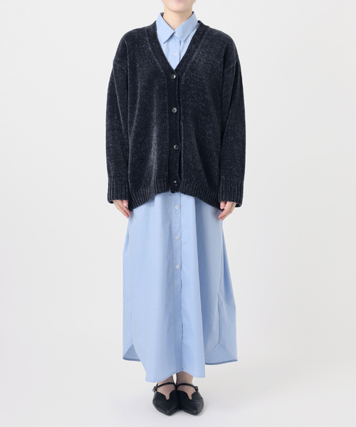 B.C STOCK(ベーセーストック)の「《2点セット》モールニット&シャツワンピースセット(ワンピース・レディース・グレー/レッド/ブルー・FREE)」の18枚目の写真