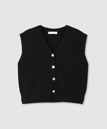 milli de l'air ニット前開きベスト