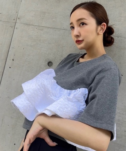 フリルTシャツ（Tシャツ/カットソー）｜Rosy luce（ロージールーチェ