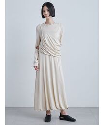 MIESROHE ミースロエ ベロアアメスリレイヤードワンピース MIESROHE ミースロエ ベロアアメスリレイヤードワンピース 通常の