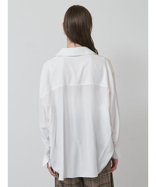 styling/（スタイリング）の「オフショルダー2WAYシャツ（シャツ/ブラウス・レディース・ホワイト/ネイビー/ラベンダー・F）」の6枚目の写真