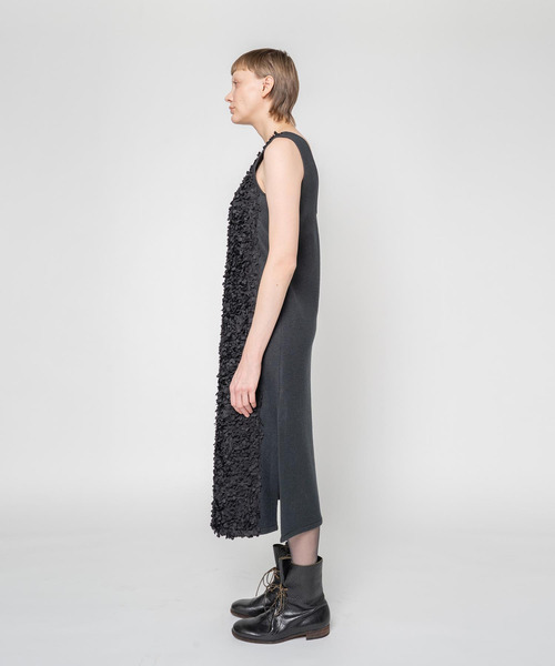 muller of yoshiokubo(ミュラーオブヨシオクボ)の「muller of yoshiokubo ミュラーオブヨシオクボ / FLOWY FRILLED DRESS フリルドレス / MLF25604(ワンピース・レディース・ブラック・36/38)」の4枚目の写真