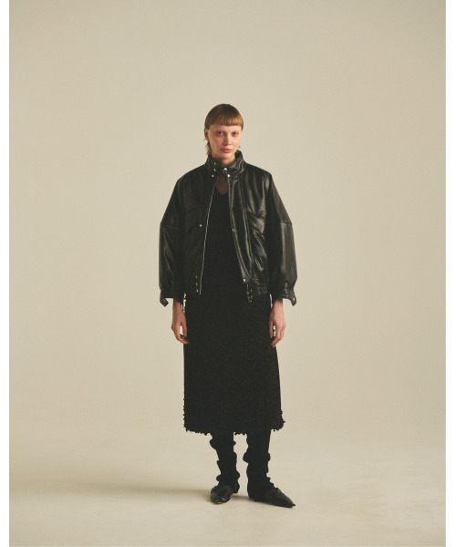 muller of yoshiokubo(ミュラーオブヨシオクボ)の「muller of yoshiokubo ミュラーオブヨシオクボ / FLOWY FRILLED DRESS フリルドレス / MLF25604(ワンピース・レディース・ブラック・36/38)」の6枚目の写真