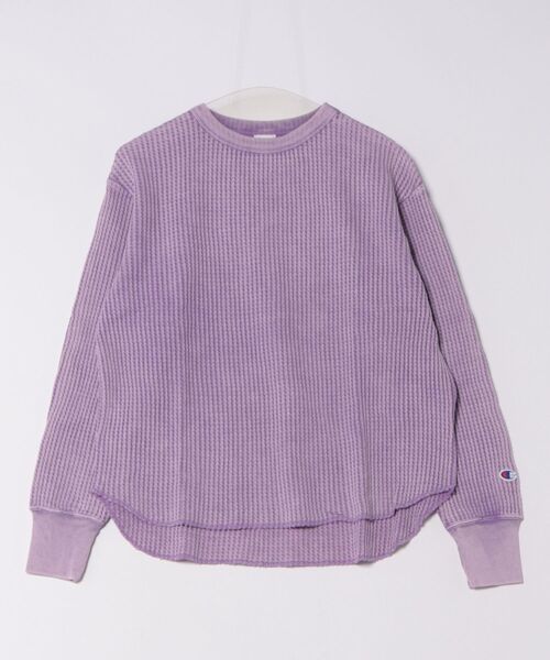 Champion(チャンピオン)の「【Champion】CW-C405 LONG SLEEVE SHIRT(Tシャツ/カットソー・レディース・ラベンダー/ブラック/ブルー・L/M)」の2枚目の写真