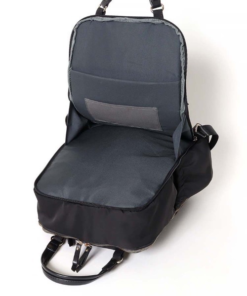 Bleu Bleuet(ブルーブルーエ)の「デザイン2WAYササットリュック(バックパック/リュック・レディース・ブラック/オリーブ/チャコール・FREE)」の14枚目の写真