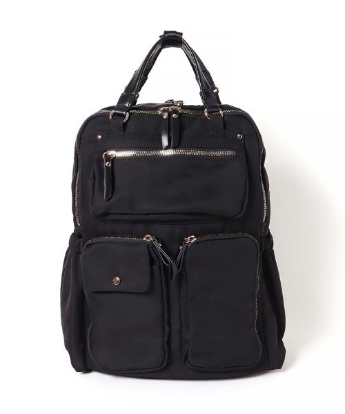 Bleu Bleuet(ブルーブルーエ)の「デザイン2WAYササットリュック(バックパック/リュック・レディース・ブラック/オリーブ/チャコール・FREE)」の21枚目の写真