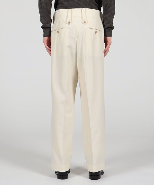 TANGENT HENRY オフホワイト　42 Tangent Henry TAN2° 40's British Gurkha Trousers コットン